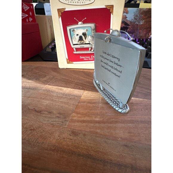 Hallmark Special Dog Keepsake Ornament Metal Pet Photo Picture Holder 2003 TV - Picture 5 of 5